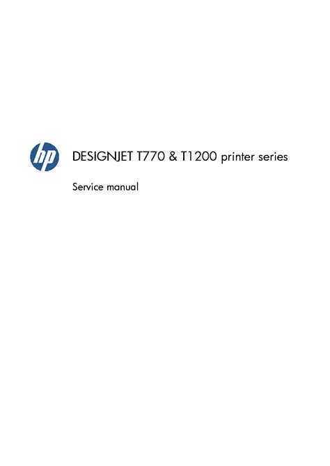 Hp Designjet T770 Service Manual Free