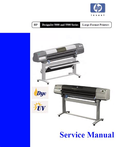 Hp Designjets 5xx 8xx Large Format Printers Service Manual