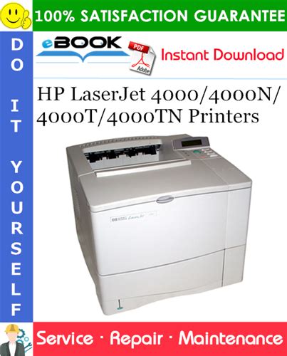 Hp Laserjet 4000 4000n 4000t 4000tn Printers Service Parts Manual