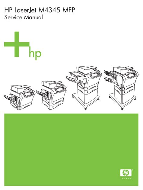 Hp Laserjet M4345 Mfp Service Repair Manual Download