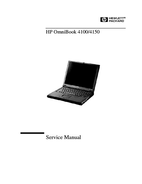 Hp Omnibook 4100 4150 Notebook Service And Repair Manual