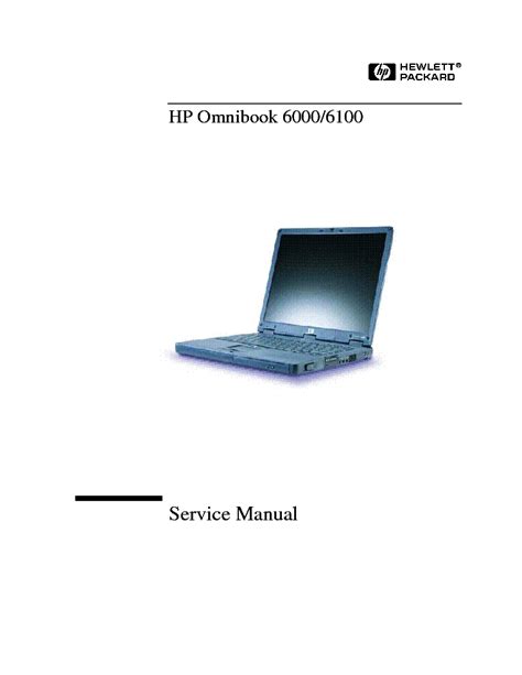 Hp Omnibook 6000 6100 Laptop Service Repair Manual