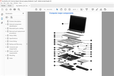 Hp Pavilion Dv7 Service Repair Manual Laptop Notebook