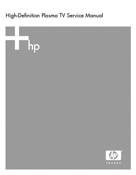 Hp Television Pl4260n 5060n Service Manual Download