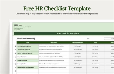 Hr Templates Free