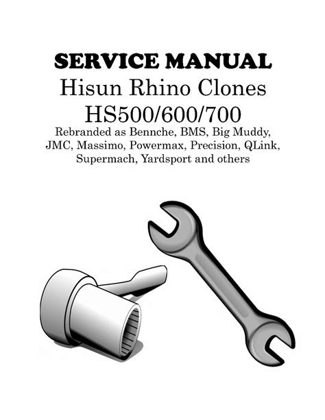 Hsun Hs500 600 700 Utv Rhino Clone Service Manual