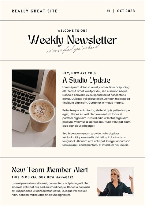 Html Templates For Newsletters
