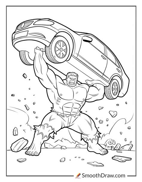 Hulk Coloring Pages Free Printable