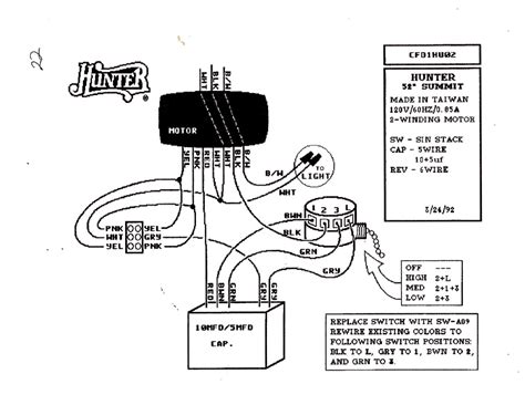 Hunter Ceiling Fan Remote Wiring Harness