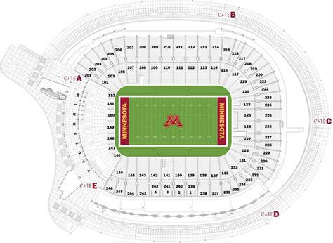 Huntington Bank Stadium Seating Chart