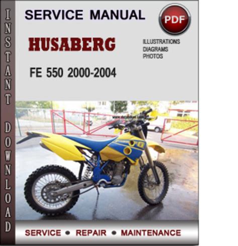 Husaberg Fe 550 2000 2004 Factory Service Repair Manual