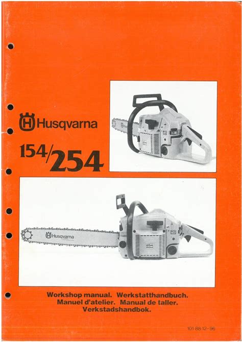 Husqvarna 154 254 Chainsaw Service Repair Manual Download