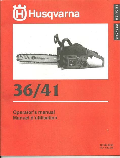 Husqvarna Chainsaw 36 40 41 42 45 Full Service Repair Manual