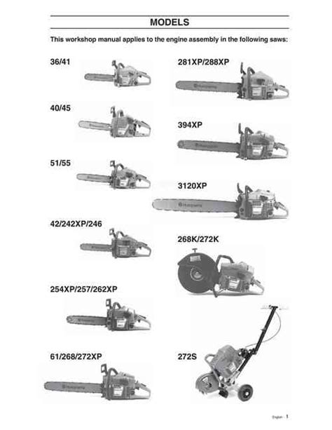 Husqvarna Chainsaw 51 55 61 242xp Full Service Repair Manual