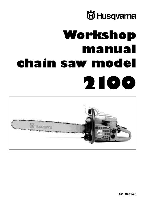 Husqvarna Chainsaw Service Repair Manual