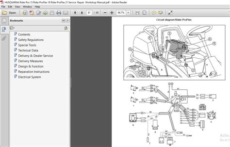 Husqvarna Rider Pro 15 18 Ride On Mower Full Service Repair Manual 2003 2005