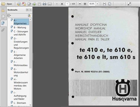 Husqvarna Sm 610 S Service Repair Manual Pdf 2000 2001