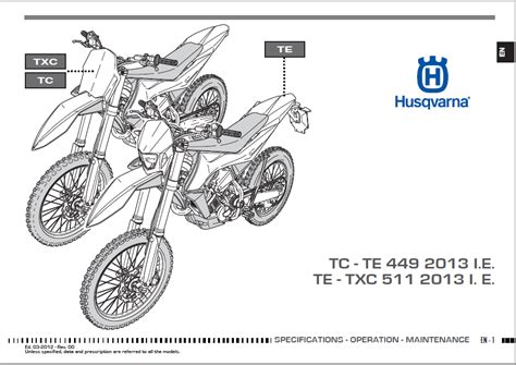 Husqvarna Tc 449 Tc449 Full Service Repair Manual 2011 2014