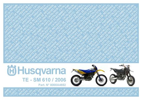 Husqvarna Te Sm 610 2006 Service Repair Manual