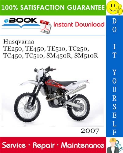 Husqvarna Te250 Te450 Te510 Service Repair Manual Pdf 07 On