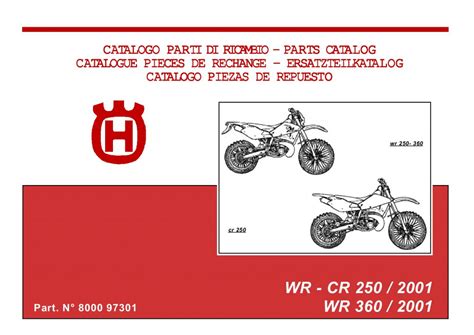 Husqvarna Wr 250 360 Cr 250 Service Repair Manual Pdf 2001 2003