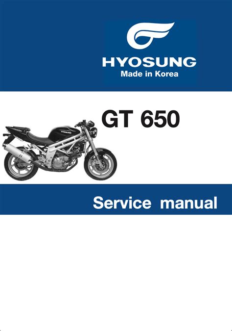 Hyosung Comet 650 Factory Service Repair Manual Pdf