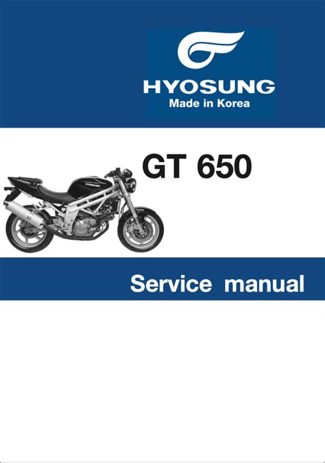 Hyosung Comet 650 Service Repair Manual