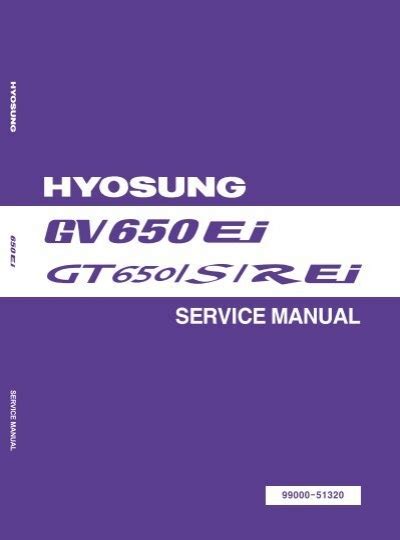 Hyosung Comet Gt650 Efi Service Workshop Manual Download