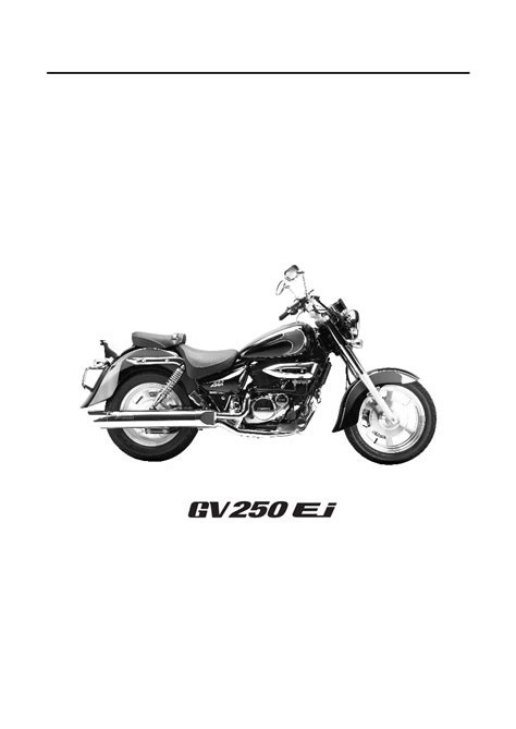 Hyosung Gv250 Efi Et250 Efi Service Manual