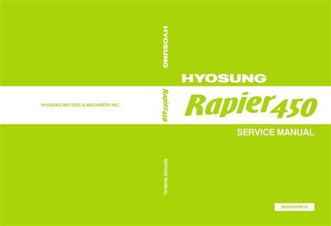 Hyosung Rapia 450 Te450 Service Repair Manual