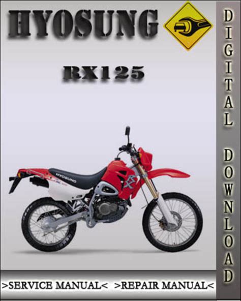 Hyosung Rx125 Rx 125 1997 2009 Workshop Service Repair Manual