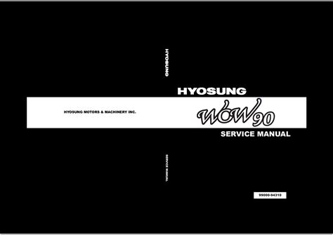 Hyosung Wow 90 100 Workshop Service Repair Manual Download