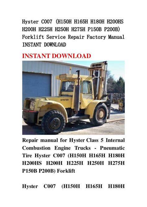 Hyster Forklift Parts Manual H180h 393a893a49a35e814a7a30d61f5d4f50 Portal Nbasblconference Org