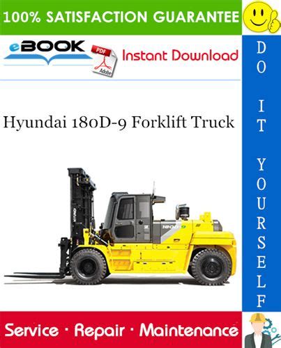 Hyundai 180d 9 Forklift Truck Service Repair Workshop Manual Download