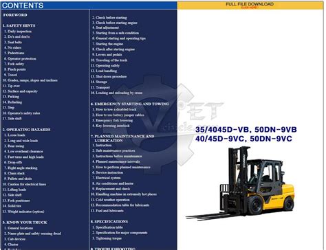 Hyundai Brp Series Forklift Truck Workshop Service Repair Manual Download