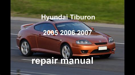 Hyundai Coupe Tiburon 2006 Workshop Service Repair Manual