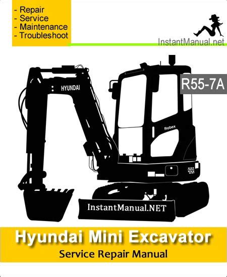 Hyundai Crawler Excavator R55 7 Factory Service Repair Workshop Manual Instant Download