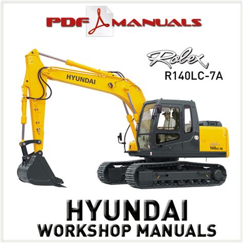 Hyundai Crawler Excavator Robex 140lc 7a Complete Manual