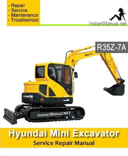 Hyundai Crawler Mini Excavator R35z 7a Service Repair Manual