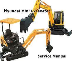 Hyundai Crawler Mini Excavator Robex 36n 7 Complete Manual