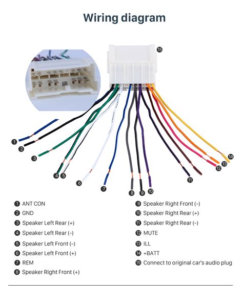 Hyundai Elantra 2013 Car Stereo Wiring Diagram Harness Pinout