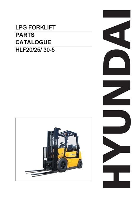 Hyundai Forklift Truck Hlf20 25 30 C 5 Service Repair Manual Download