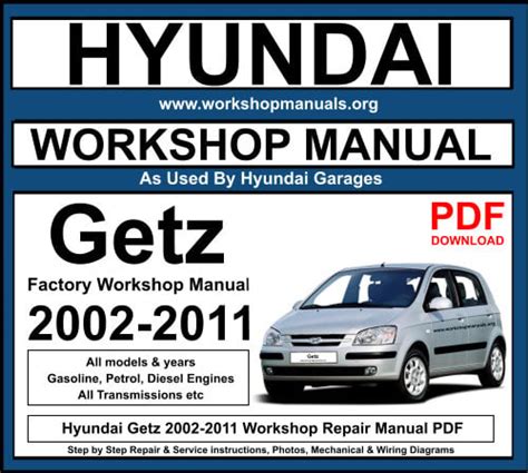 Hyundai Getz 2002 2011 Repair Service Manual