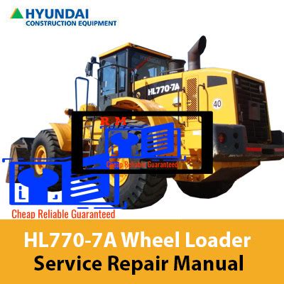 Hyundai Hl770 7a Wheel Loader Service Manual Operating Manual Collection Of 2 Files