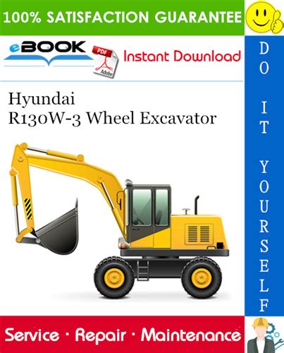 Hyundai R130w 3 Wheel Excavator Service Repair Manual Download