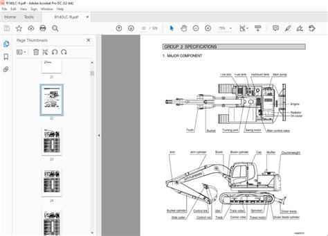 Hyundai R140lc 9 Crawler Excavator Factory Service Repair Manual Instant Download