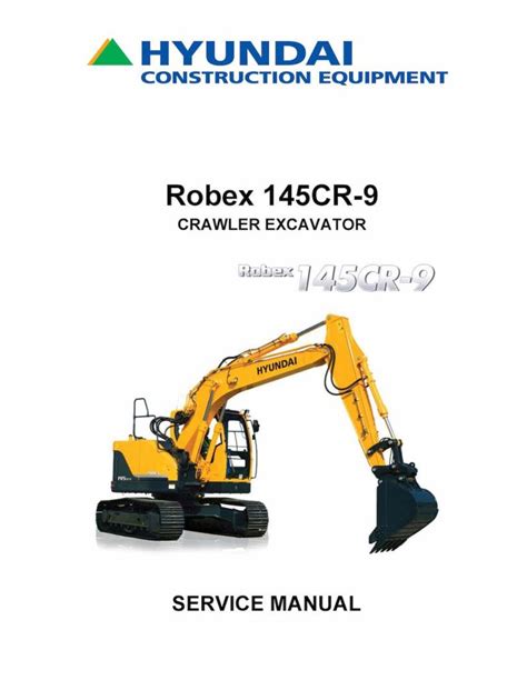 Hyundai R145cr 9 Crawler Excavator Service Repair Manual