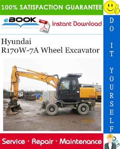 Hyundai R170w 7a Wheel Excavator Workshop Service Repair Manual Download