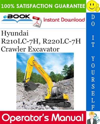 Hyundai R210lc 7h Crawler Excavator Operating Manual