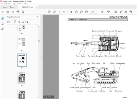 Hyundai R260lc 9a Crawler Excavator Factory Service Repair Manual Instant Download